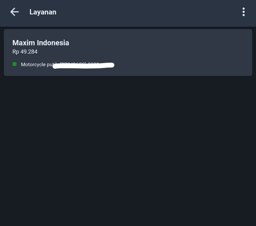 cek status prio maxim driver