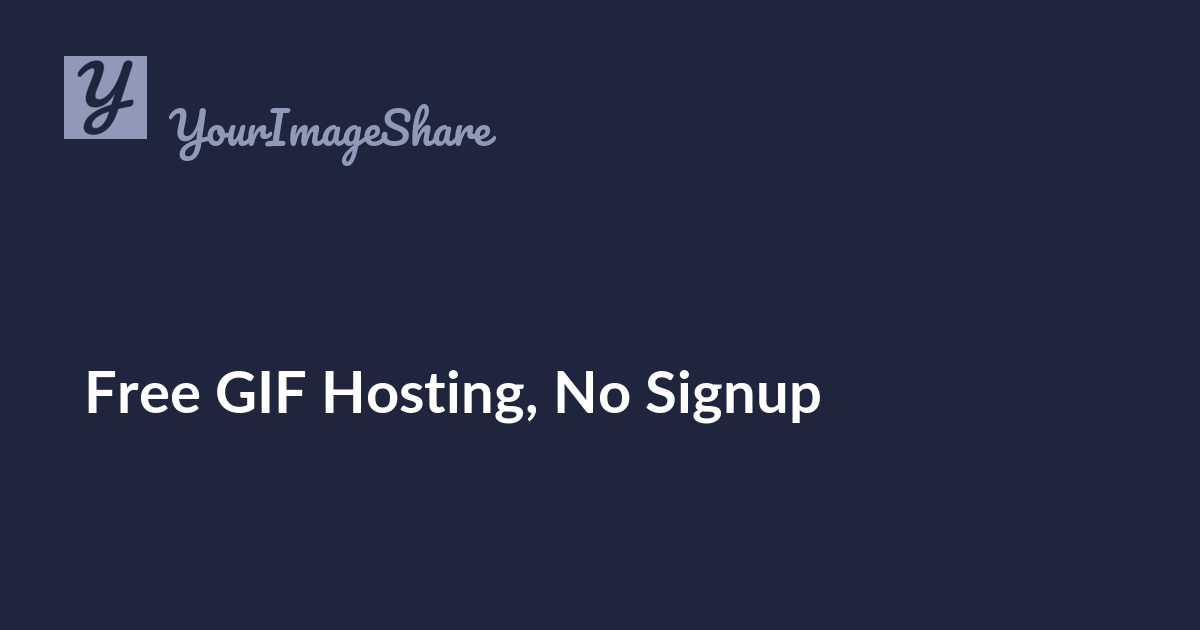 Free GIF Hosting - Upload & Share Animated GIFs